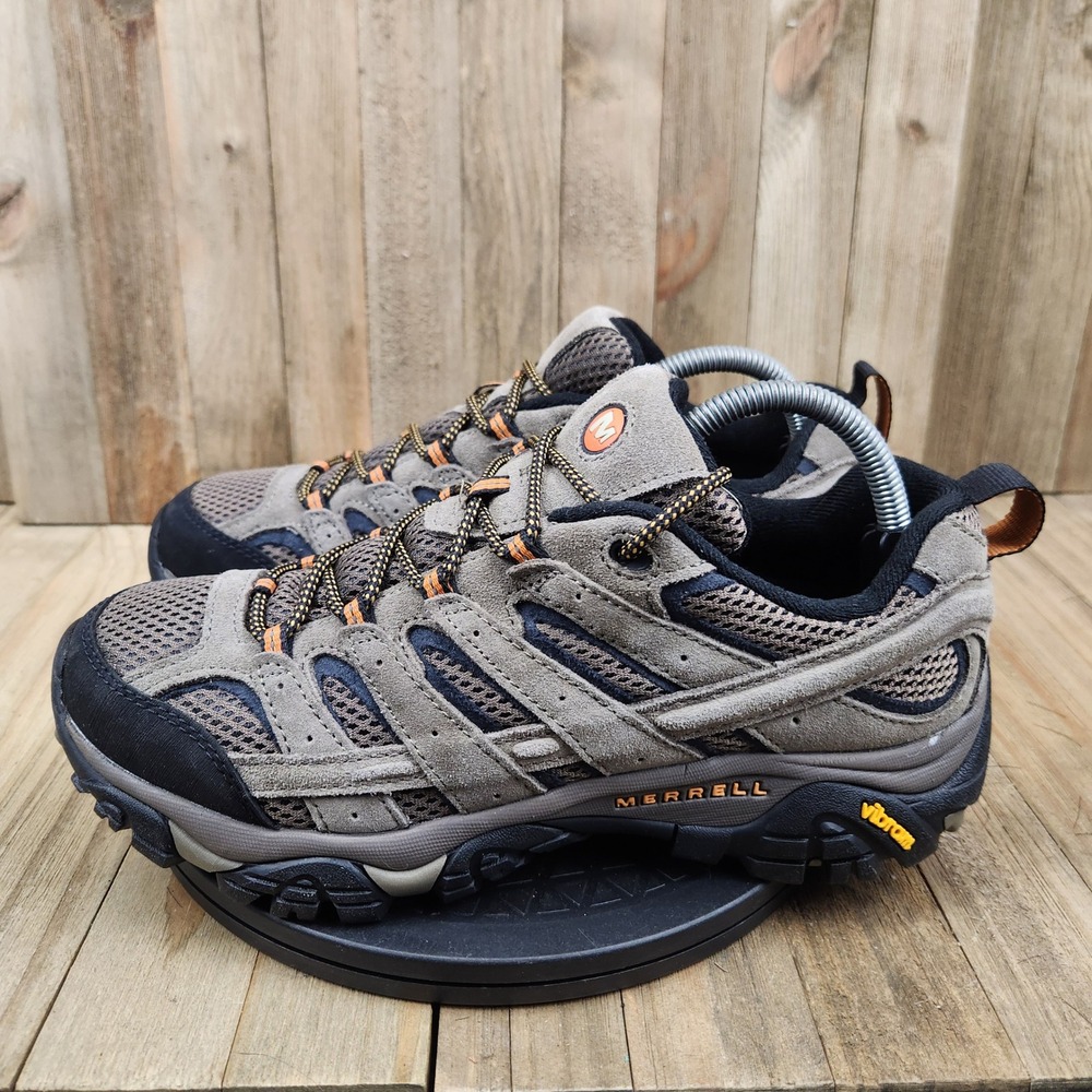 Merrell Moab 2 Vent Hiking Shoes Mens size 8.5 Walnut J06011 Suede Mesh Vibram